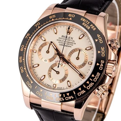 rolex black dial gold|rolex daytona 116515 everose gold.